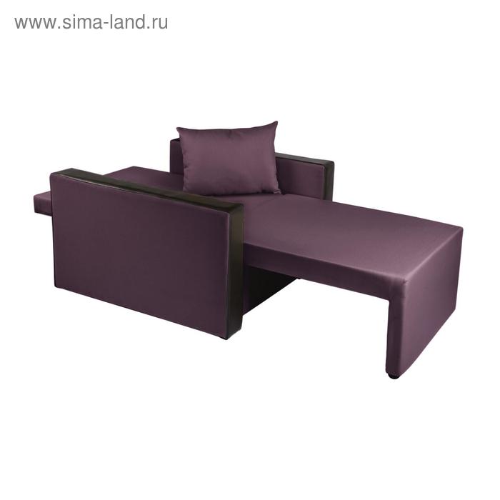 фото Кресло- кровать "милена-2" plum/экокожа черная