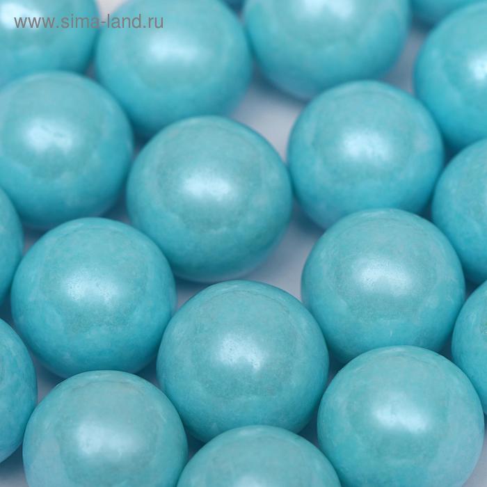 фото Кондитерская посыпка "сахарные шарики" 12 мм, голубые перламутровые, 50 г caramella