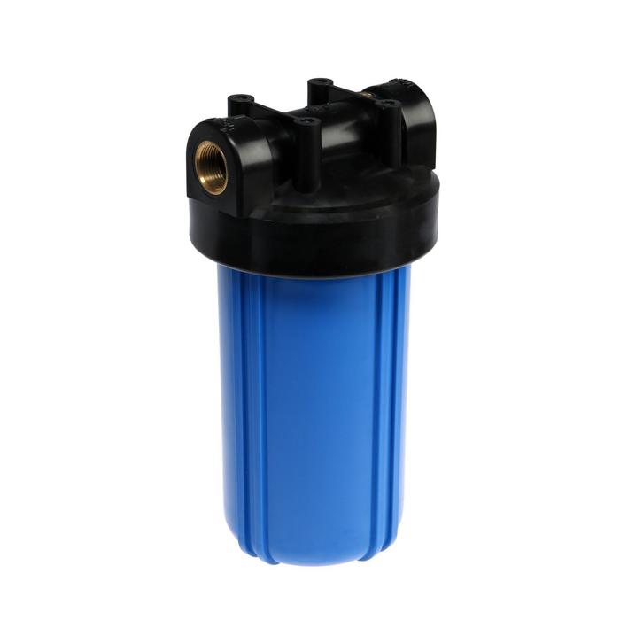 фото Корпус для фильтра aquakratos акv-210, bb-10, 1", для холодной воды, ключ, кронштейн, синий