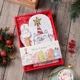 

Набор подарочный "Catmas" с варежкой-прихваткой