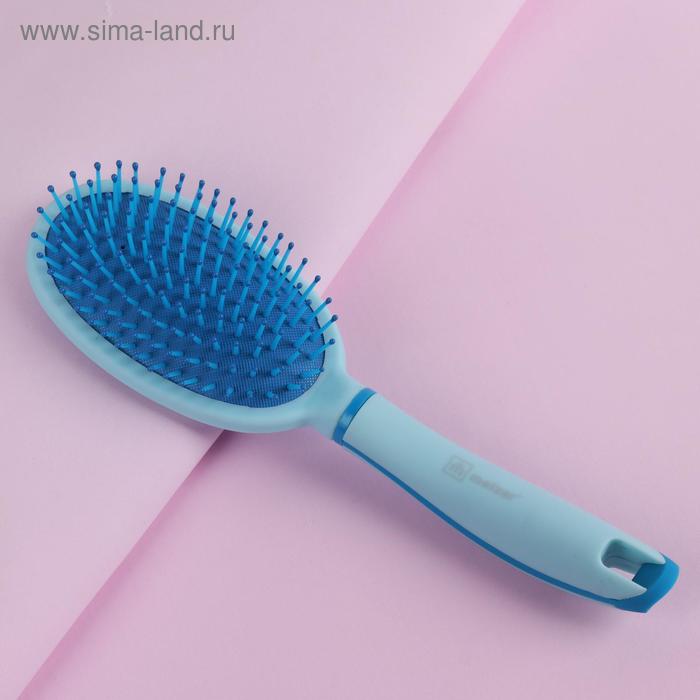 Расчёска массажная, цвет голубой, 397.9550 E