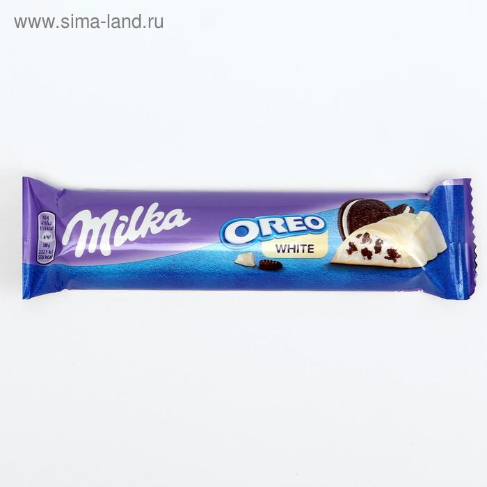 фото Шоколадный батончик milka oreo white 41 г