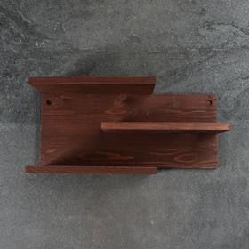 

УЦЕНКА Полка интерьерная "Модерн", тёмная, 60×29×18,5 см