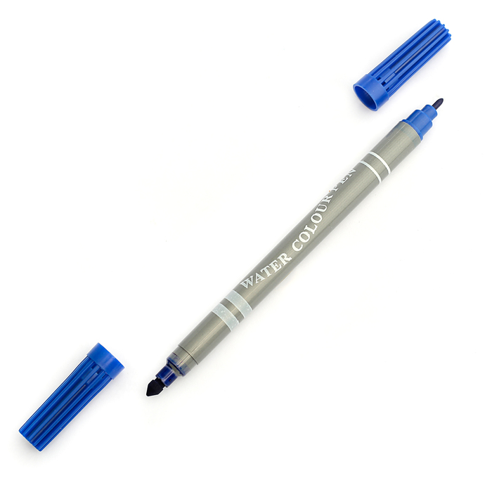 Фломастеры 10 цветов Двусторонние-круг-2мм/5мм,толстые,вентилируемый колпачок