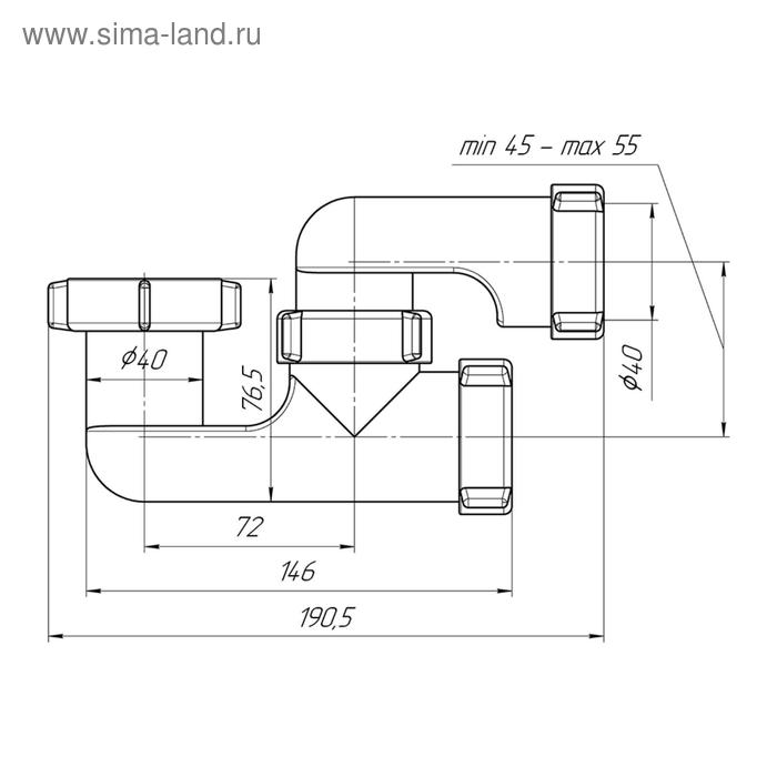 Сифон для душевого поддона 