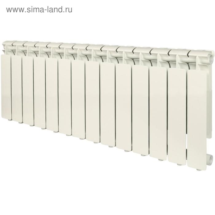 Радиатор алюминиевый STOUT Bravo 350 х 80 мм 14 секций боковое подключение 12877₽