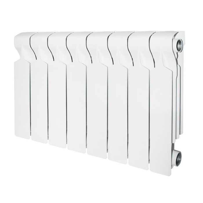 Радиатор алюминиевый STOUT VEGA 350 х 90 мм 8 секций боковое подключение 5728₽