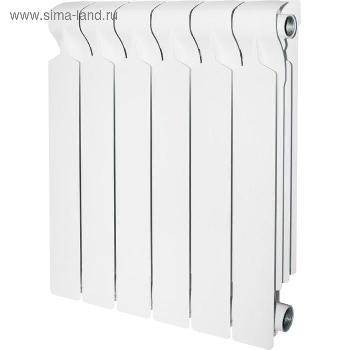 Радиатор алюминиевый STOUT VEGA 500 х 90 мм 6 секций боковое подключение 4582₽