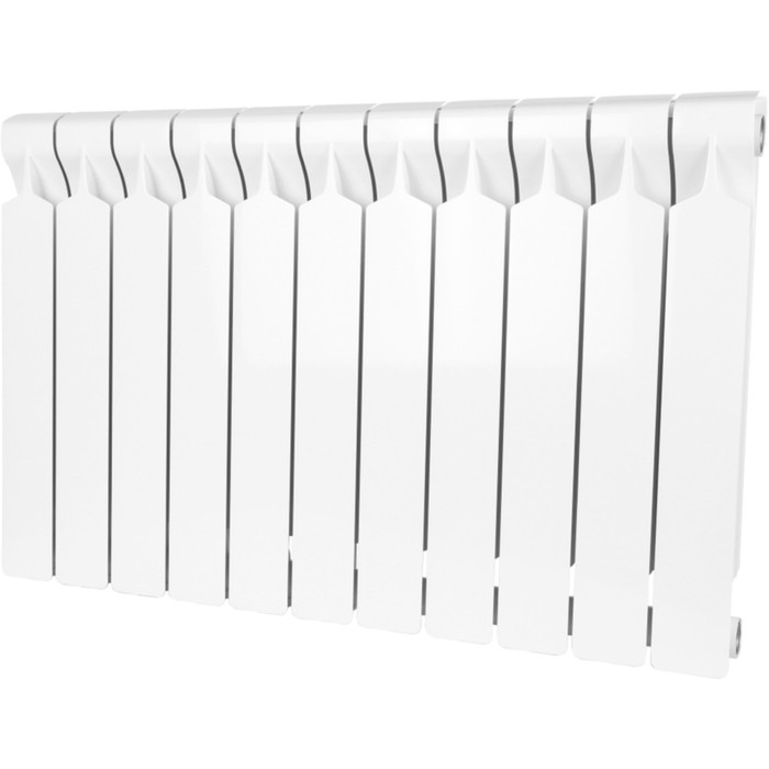 Радиатор алюминиевый STOUT VEGA 500 х 90 мм 11 секций боковое подключение 8400₽