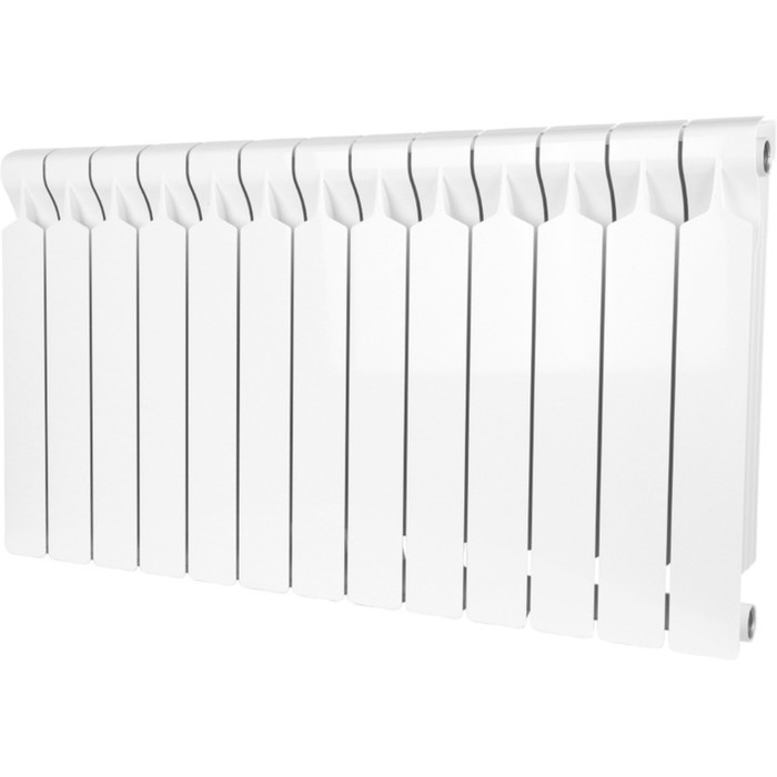 Радиатор алюминиевый STOUT VEGA 500 х 90 мм 13 секций боковое подключение 9928₽