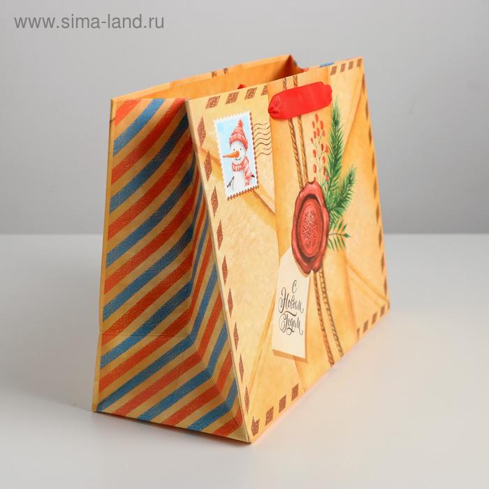 

Пакет ламинированный горизонтальный «Новогодняя почта», MS 23 × 18 × 10 см