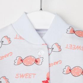 

Кофточка для девочки, цвет белый/конфеты, рост 62 см