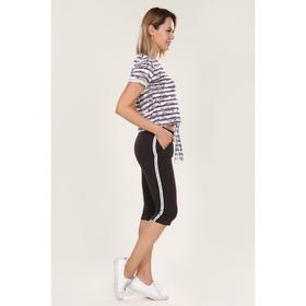 

Костюм женский (футболка, бриджи) Fashion sports, цвет шоколад, размер 44