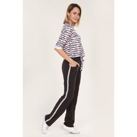 

Костюм женский (футболка. брюки) Fashion sports, цвет шоколад, размер 44