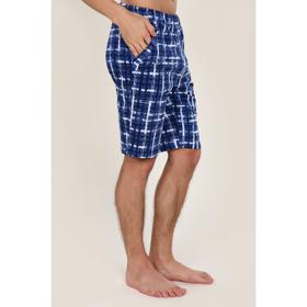 

Шорты мужские, цвет синий/клетка, размер 58