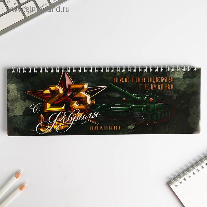 

Планинг горизонтальный "23 февраля. Настоящему мужику"