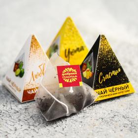 

Чайная коллекция «Пусть всегда в сердце»: ассорти вкусов, 14 пирамидок