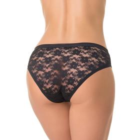 

Трусы женские слипы, цвет чёрный, размер 50 (XL)