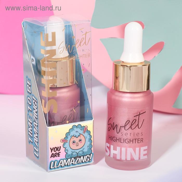 

Жидкий хайлайтер для лица и тела Llamazing, оттенок №1, розовое настроение, 20 мл