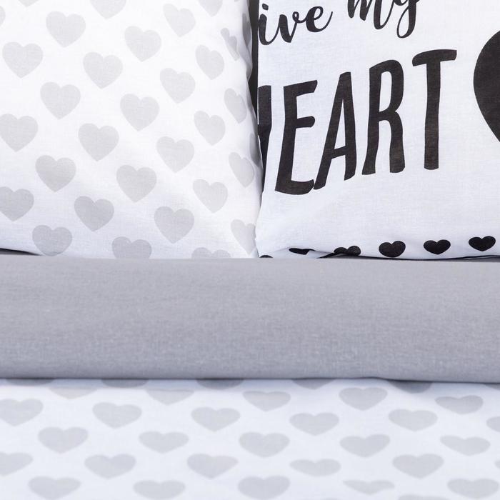 фото Постельное белье "этель" 2 сп my heart 175*215 см, 200*220 см, 70*70 см -2 шт, бязь