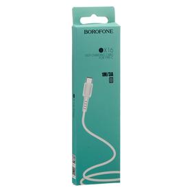 

Кабель Borofone BX16, Type-C - USB, 3 A, 1 м, белый