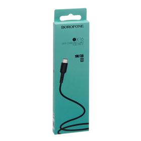 

Кабель Borofone BX16, Type-C - USB, 3 A, 1 м, чёрный
