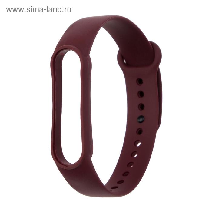 Силиконовый ремешок для Xiaomi Mi Band 5, бордовый