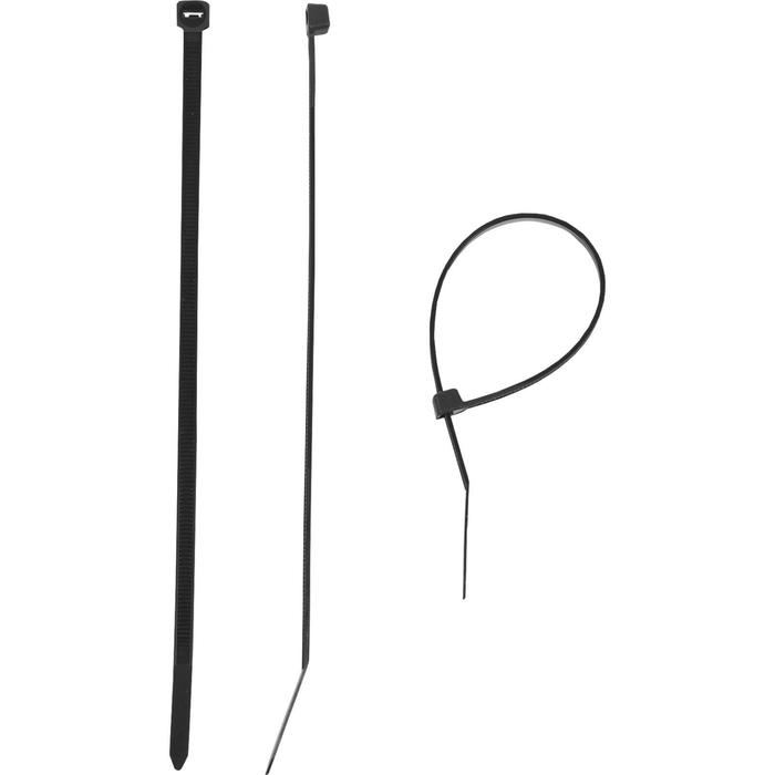 Стяжки кабельные ЗУБР черные КС-Ч1, 2.5 x 100 мм, нейлон, 100 шт. стяжки кабельные зубр черные кс ч1 4 5 x 300 мм нейлон 100 шт
