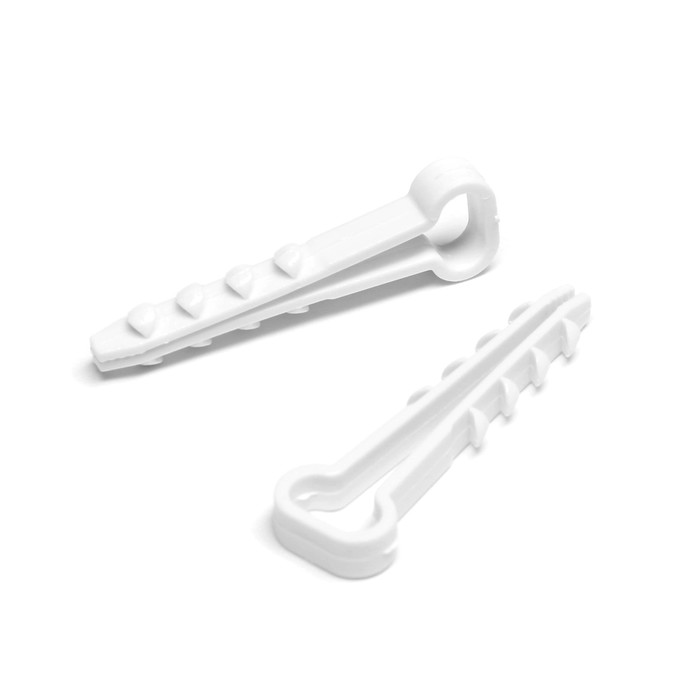 

Дюбель-хомут "ЗУБР" ДХ-П, для плоского кабеля, нейлоновый, 10 мм, белый, 100 шт