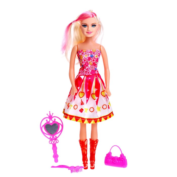 Кукла-модель «Даша» в платье, с аксессуарами, МИКС кукла классическая настенька в платье с аксессуарами микс