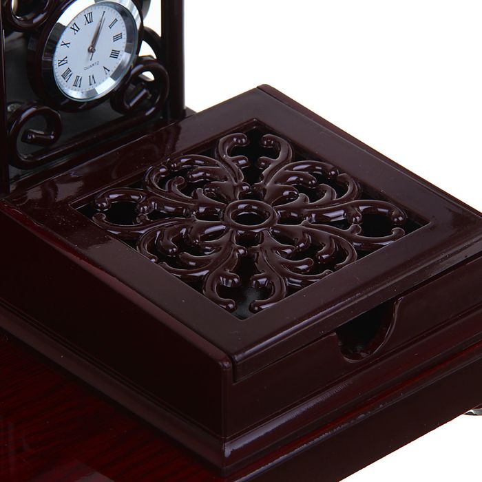 Набор настольный «Ренессанс»: глобус, часы, подставка для ручек, визиток, 2 блока для бумаги, держатель