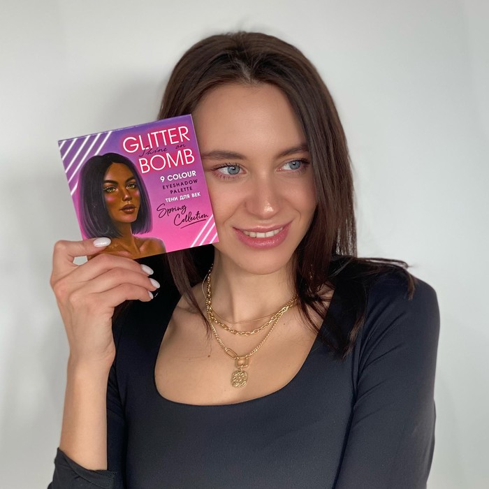 

Тени для глаз Glitter Bomb, 9 потрясающих оттенков