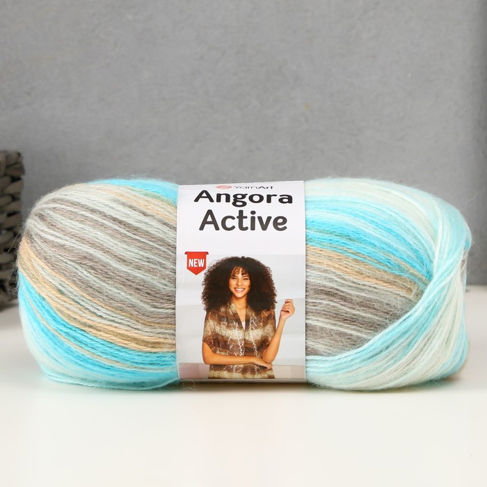 

Пряжа "Angora Active" 20% шерсть, 80% акрил 500м/100гр (852 бир-крем-бел)