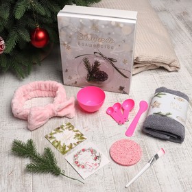 Подарочный набор новогодний 'Зимнего волшебства' полотенце и акс Ош