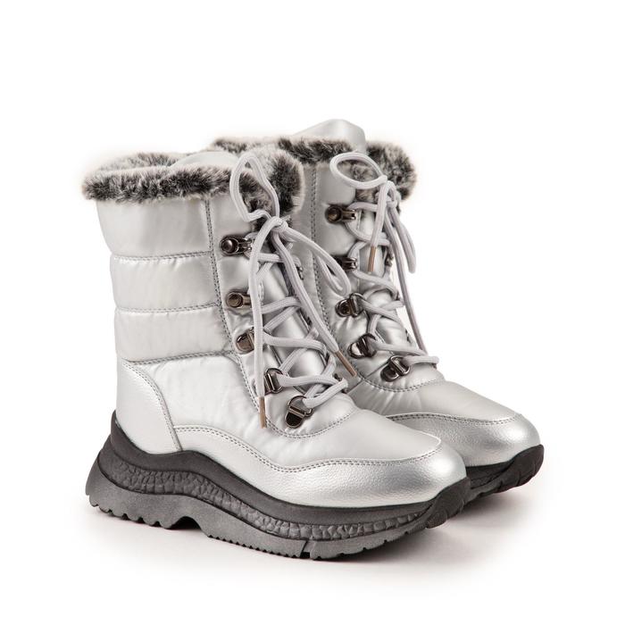 Дутики, цвет серебряный, размер 35