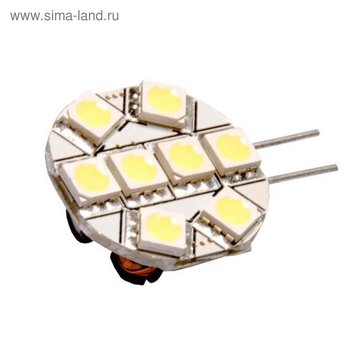 Лампа светодиодная Skyway G4, 12 В, 8 SMD диодов, 1-конт, белая, SG4-8SMD-5050 лампа светодиодная skyway t11 c5w 12 в 12 smd диодов 1 конт 41 мм белая