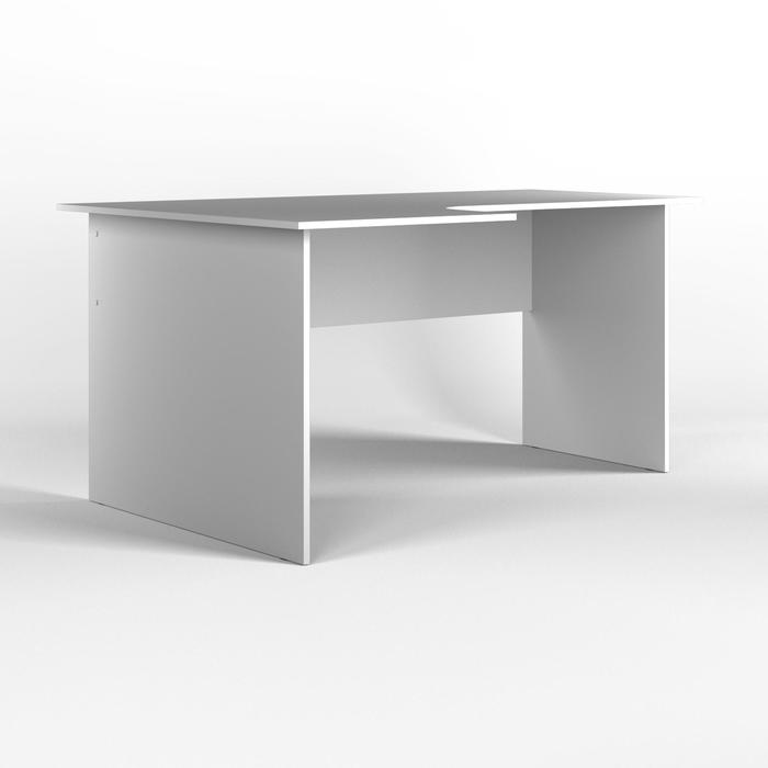 Стол компьютерный угловой левый 1560*1050*750 Белый компьютерный стол 1400 × 1270 × 750 мм левый цвет белый