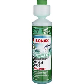 

Стеклоомыватель SONAX, концентрат 1:100, свежесть океана, 250 мл, 388141