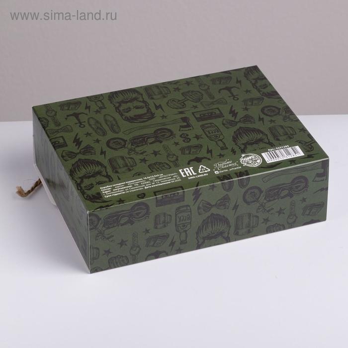 

Коробка складная подарочная «С 23 февраля», 16.5 × 12.5 × 5 см