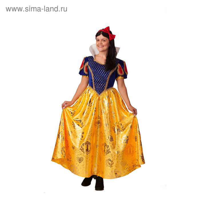 Карнавальный костюм «Белоснежка», платье, повязка, р. 44-46
