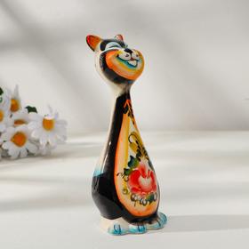 

Сувенир "Кот Гарик", гжель цветная, 17х6,5 см