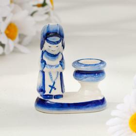 

Подсвечник "Послушница", гжель, 7х5,5 см