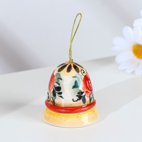 

Колокольчик №1, гжель цветная, 5,5х4 см