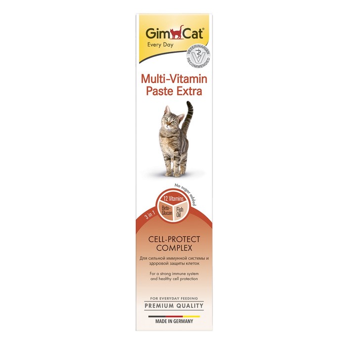 Паста GIMCAT Экстра для кошек, мультивитаминная, 200 г