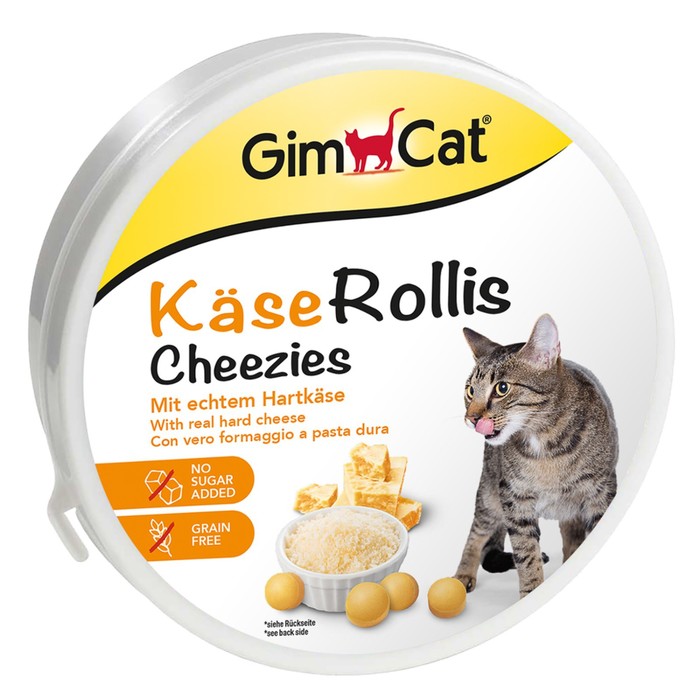Лакомство GIMCAT для кошек, сырные шарики, 200 г