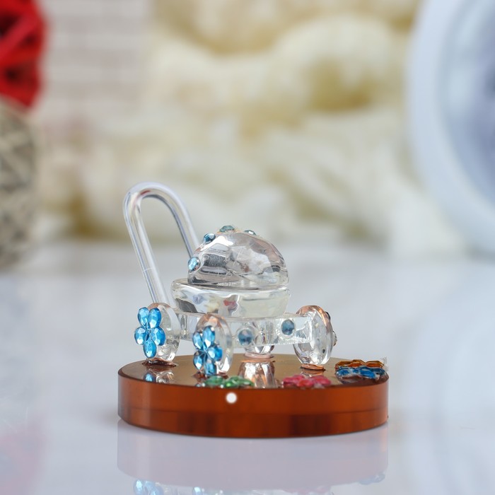 Сувенир "Колясочка с ромашками", МИКС