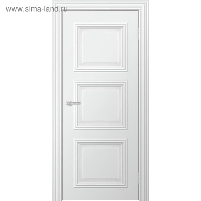 Дверное полотно «Бионика Miel», 900 × 2000 мм, глухое, цвет снежный