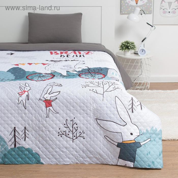 Покрывало Этель 2 сп Brave bear, 180*220 см, микрофибра