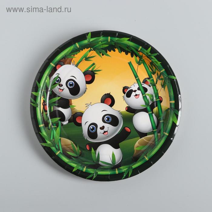 фото Тарелка бумажная «панды», набор 10 шт. страна карнавалия