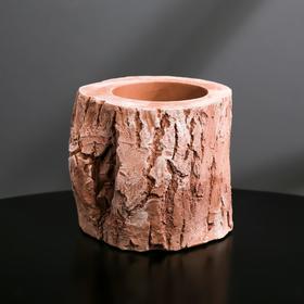 

Кашпо малое из гипса «Пень», коричневое, 10 х 8,5 см